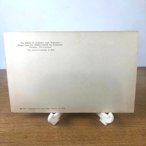 Vintage Postcard Battle of Ardashir w/ Arduwan 15th Persian Jaffe Vienna Austria - Picture 4 of 4